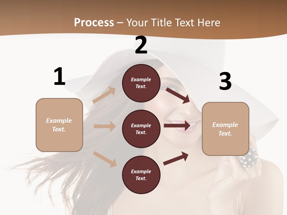 Gorgeous Woman Cute PowerPoint Template