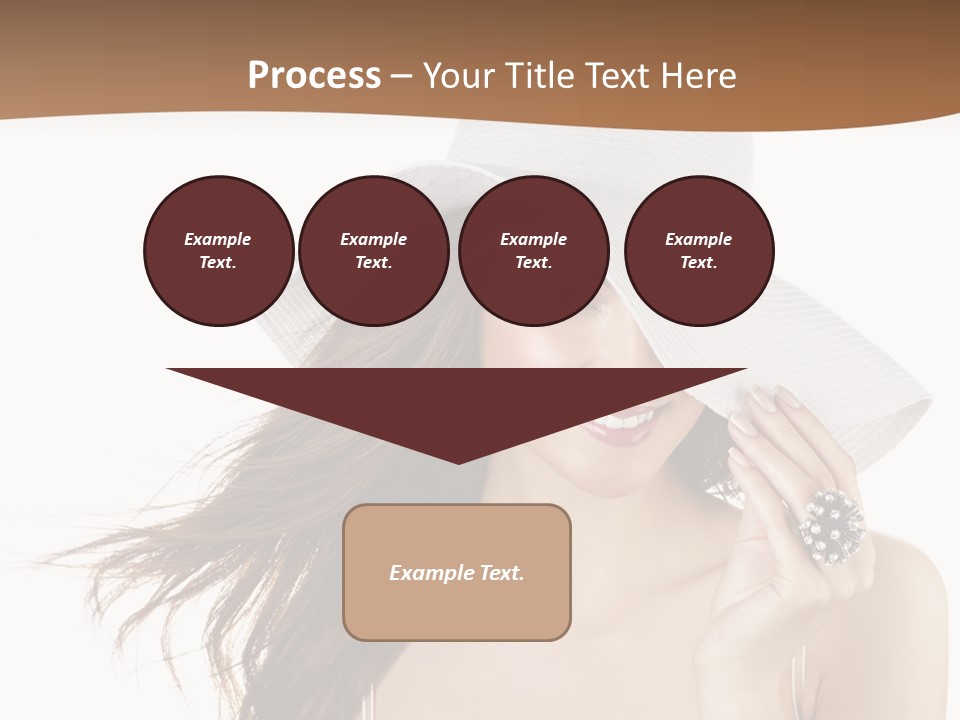 Gorgeous Woman Cute PowerPoint Template