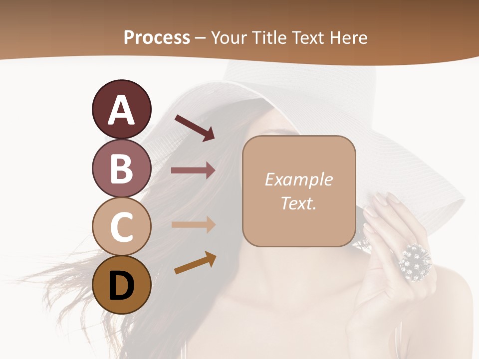 Gorgeous Woman Cute PowerPoint Template