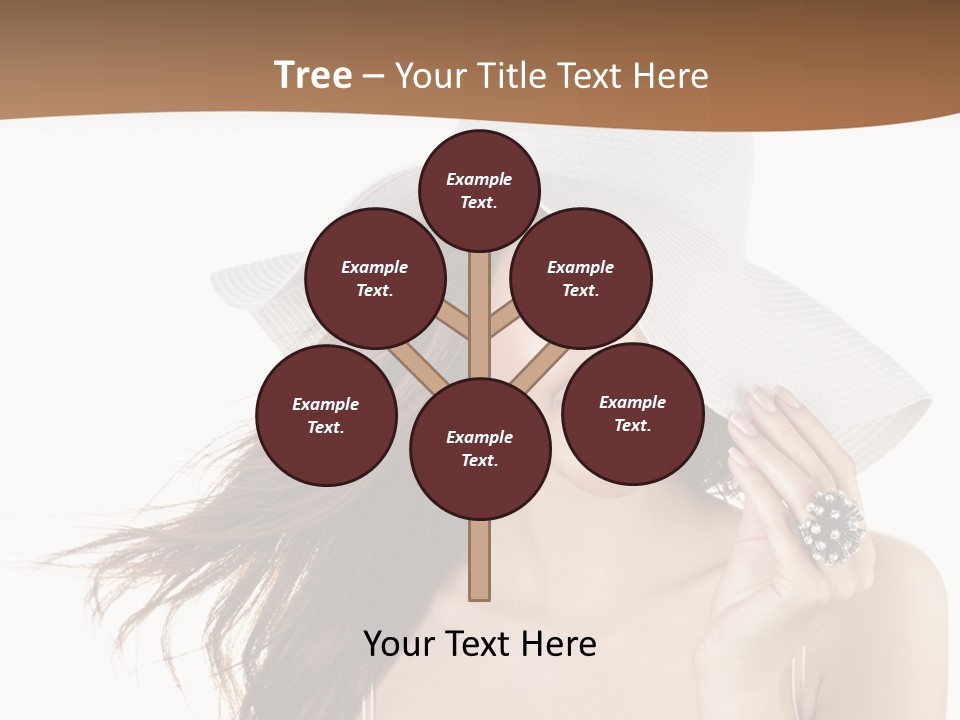 Gorgeous Woman Cute PowerPoint Template