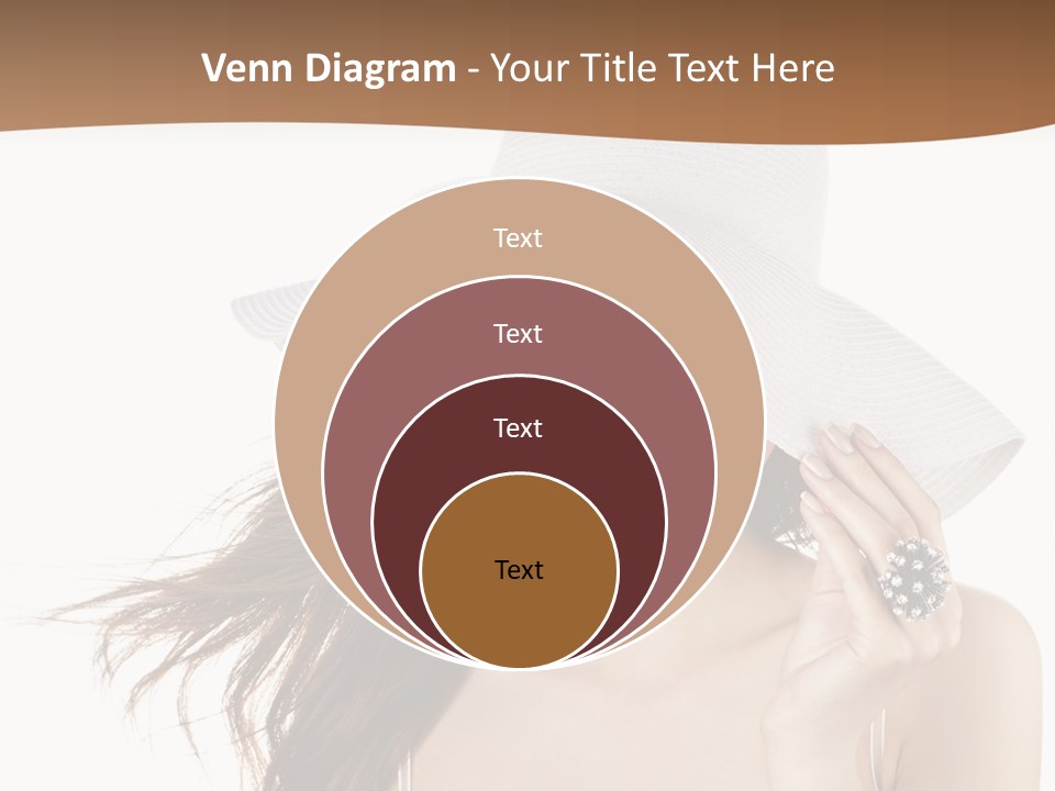 Gorgeous Woman Cute PowerPoint Template