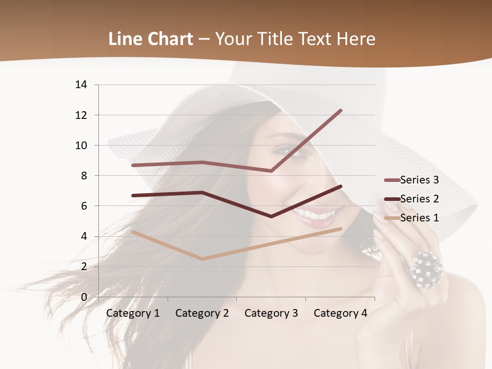Gorgeous Woman Cute PowerPoint Template