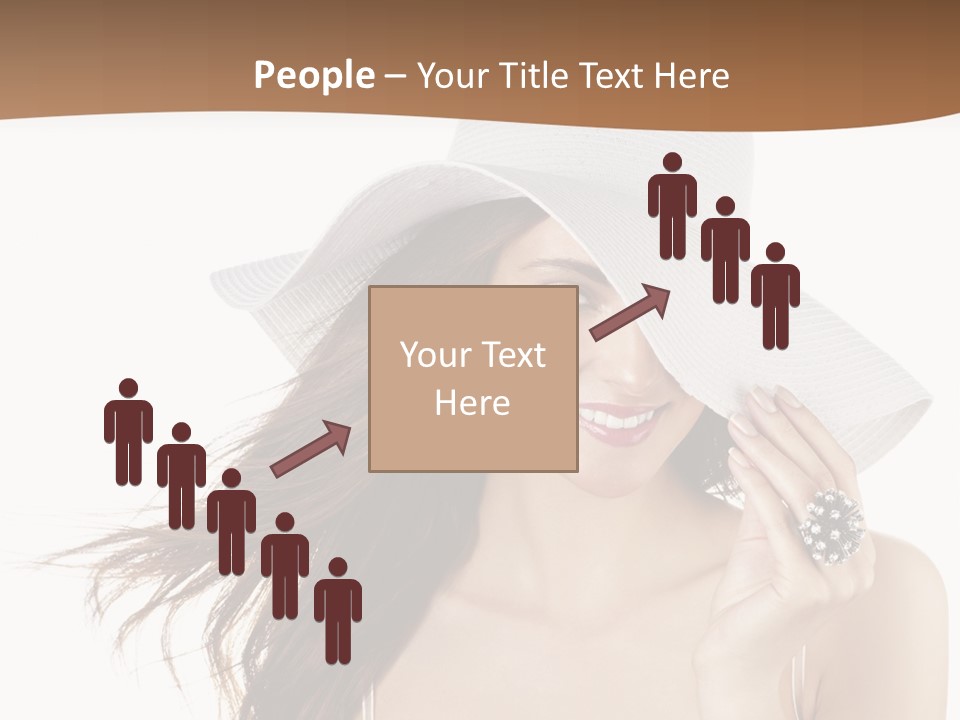 Gorgeous Woman Cute PowerPoint Template