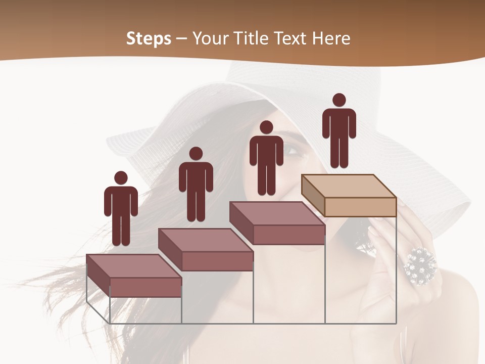 Gorgeous Woman Cute PowerPoint Template