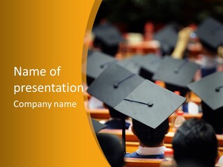 Behind Achievement Graduation PowerPoint Template