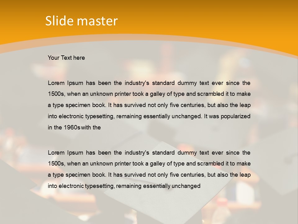 Behind Achievement Graduation PowerPoint Template