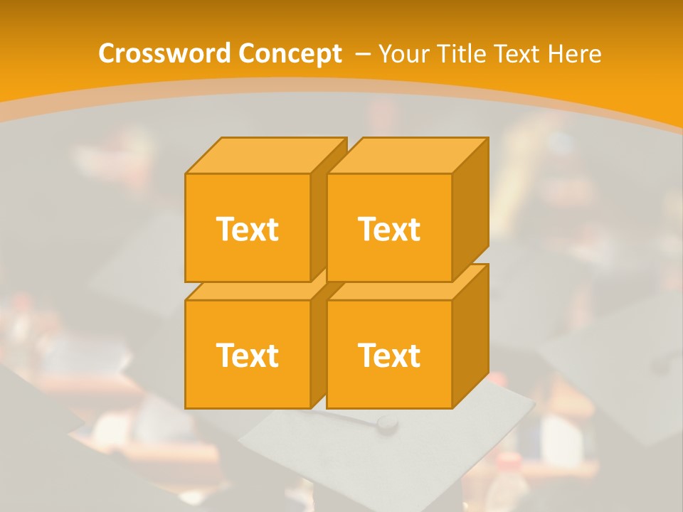 Behind Achievement Graduation PowerPoint Template