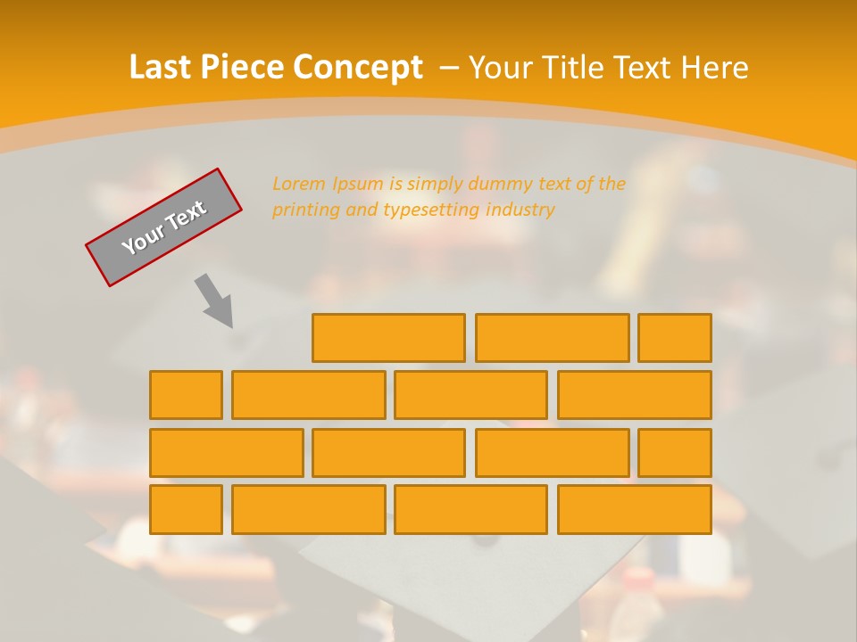 Behind Achievement Graduation PowerPoint Template