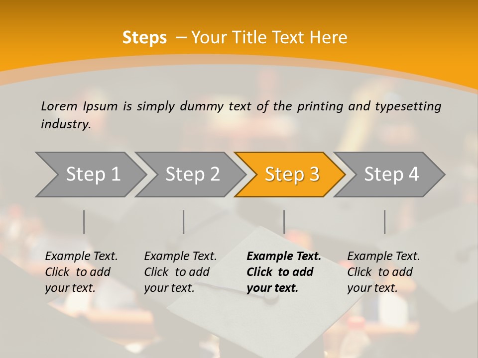 Behind Achievement Graduation PowerPoint Template
