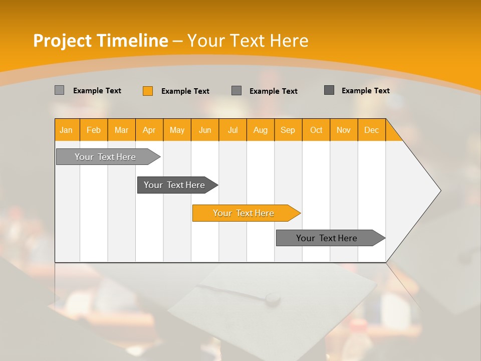 Behind Achievement Graduation PowerPoint Template