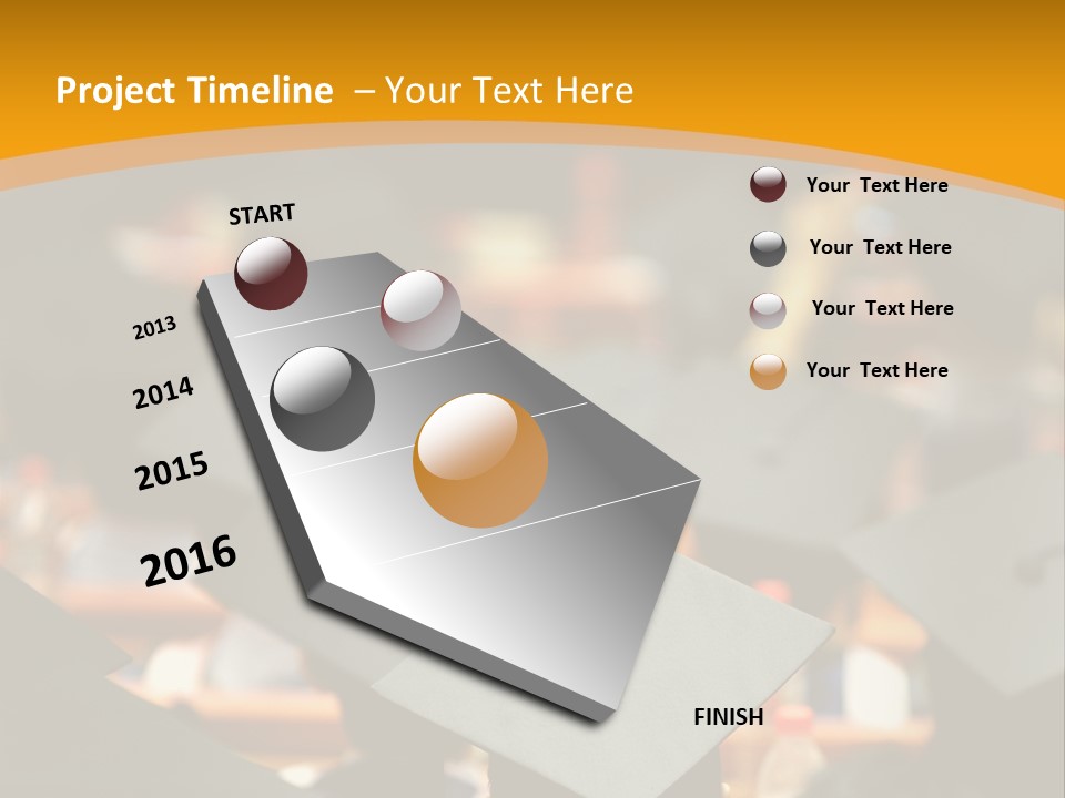 Behind Achievement Graduation PowerPoint Template