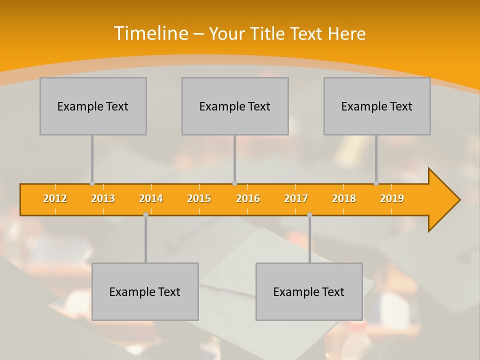 Behind Achievement Graduation PowerPoint Template