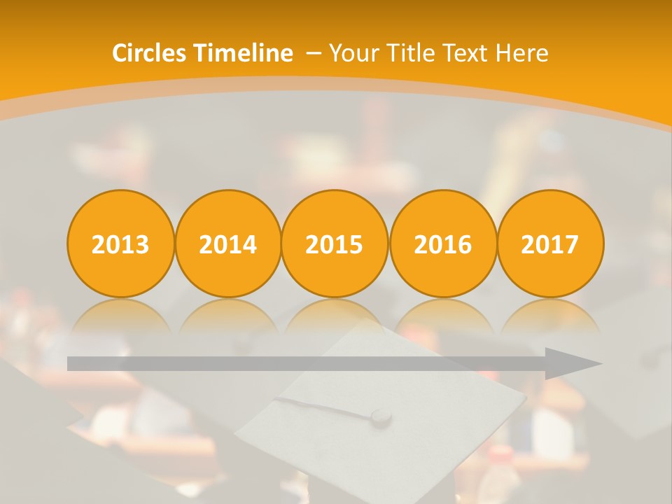 Behind Achievement Graduation PowerPoint Template