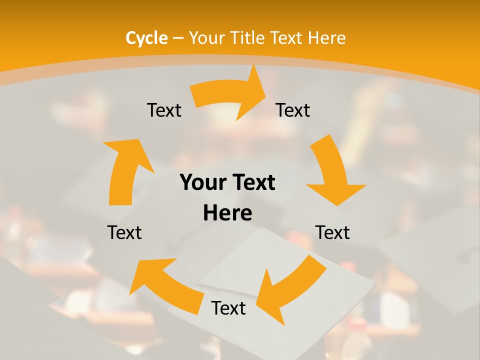 Behind Achievement Graduation PowerPoint Template