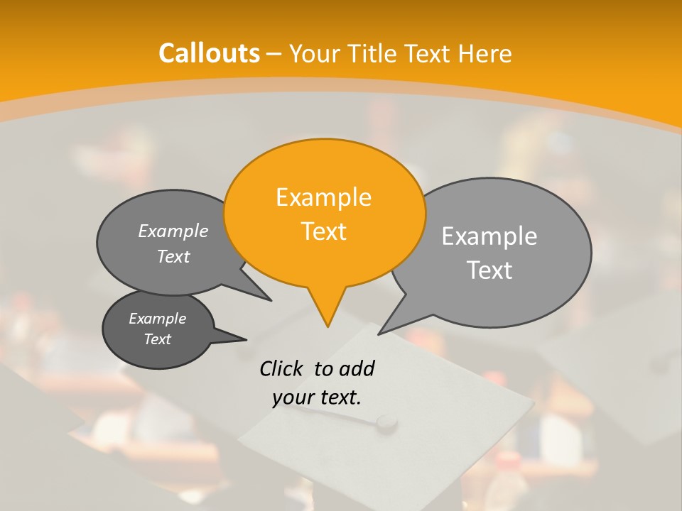 Behind Achievement Graduation PowerPoint Template