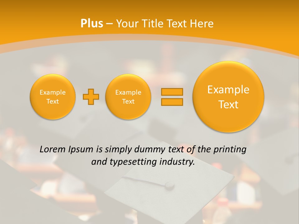 Behind Achievement Graduation PowerPoint Template