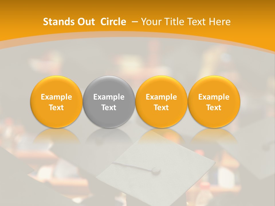 Behind Achievement Graduation PowerPoint Template