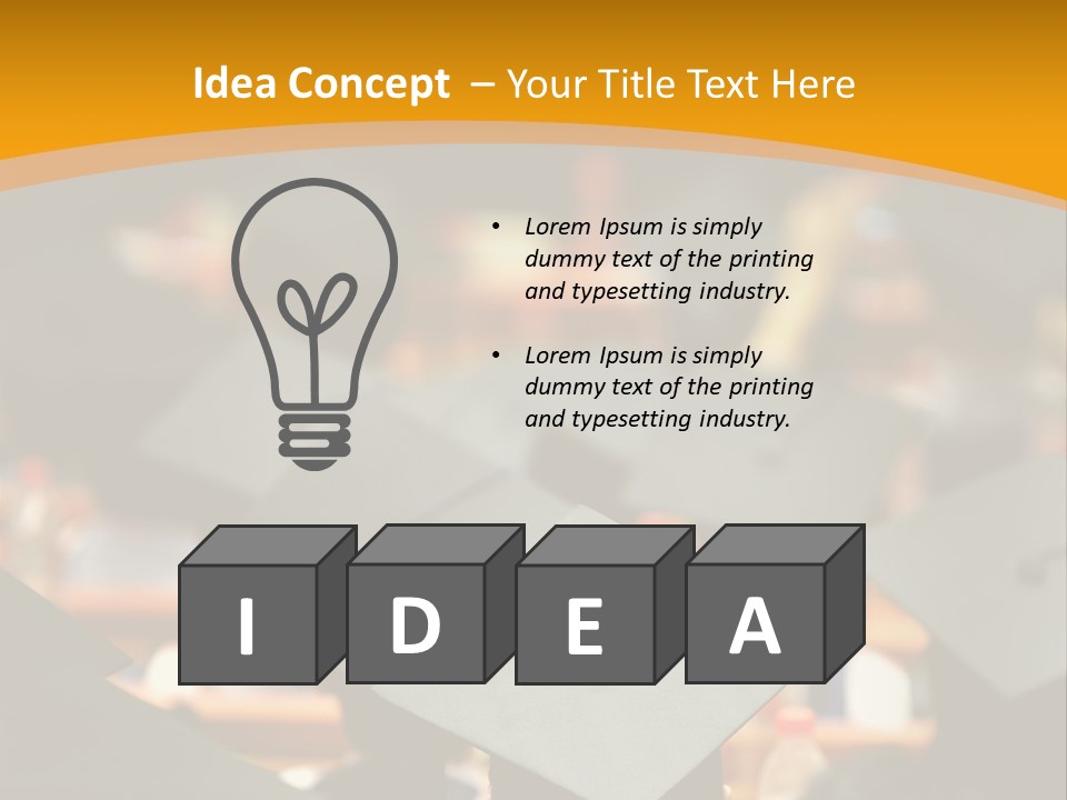 Behind Achievement Graduation PowerPoint Template