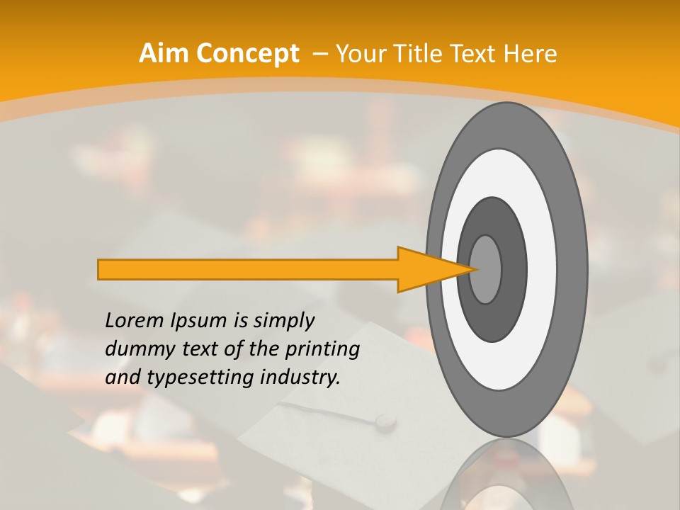 Behind Achievement Graduation PowerPoint Template