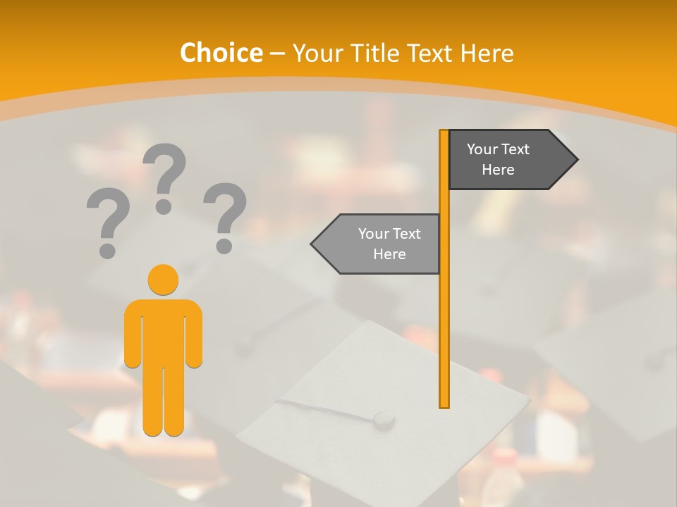 Behind Achievement Graduation PowerPoint Template