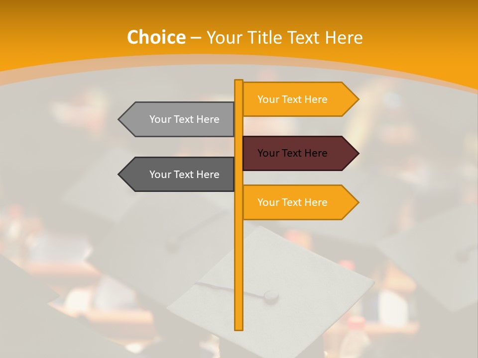 Behind Achievement Graduation PowerPoint Template