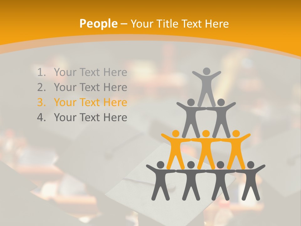 Behind Achievement Graduation PowerPoint Template