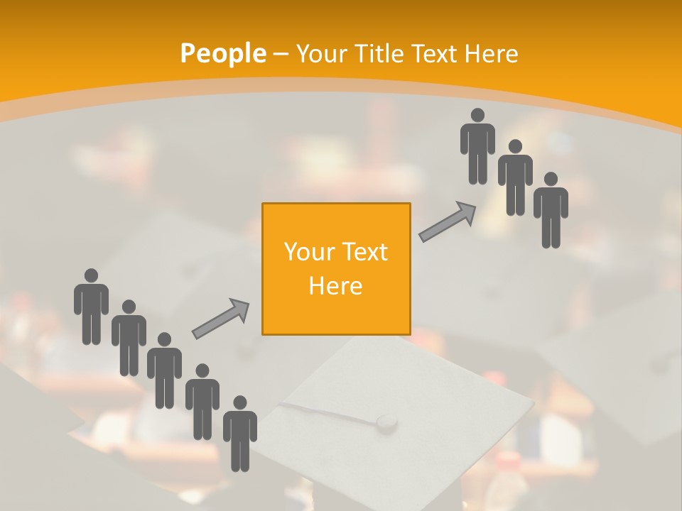 Behind Achievement Graduation PowerPoint Template