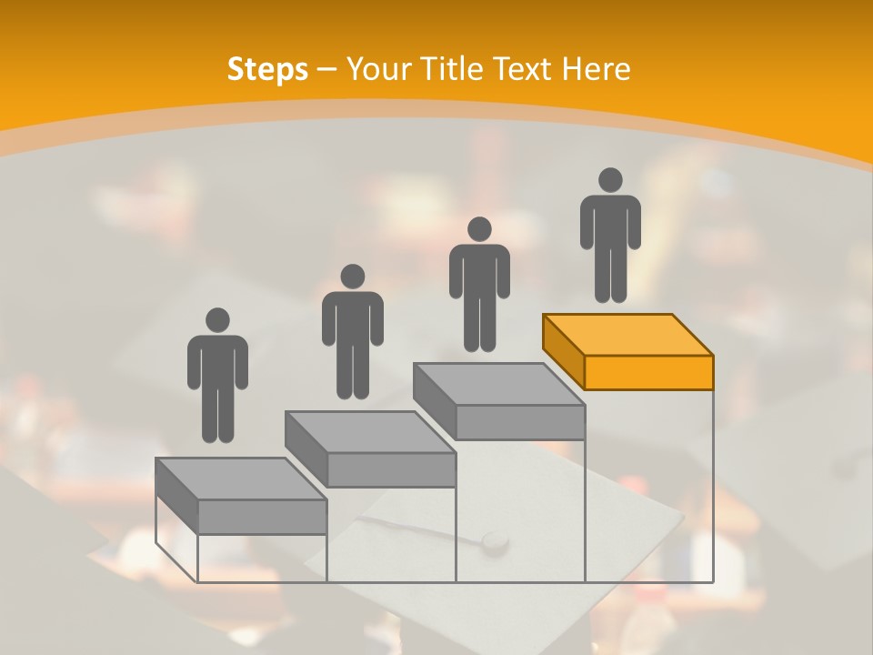 Behind Achievement Graduation PowerPoint Template