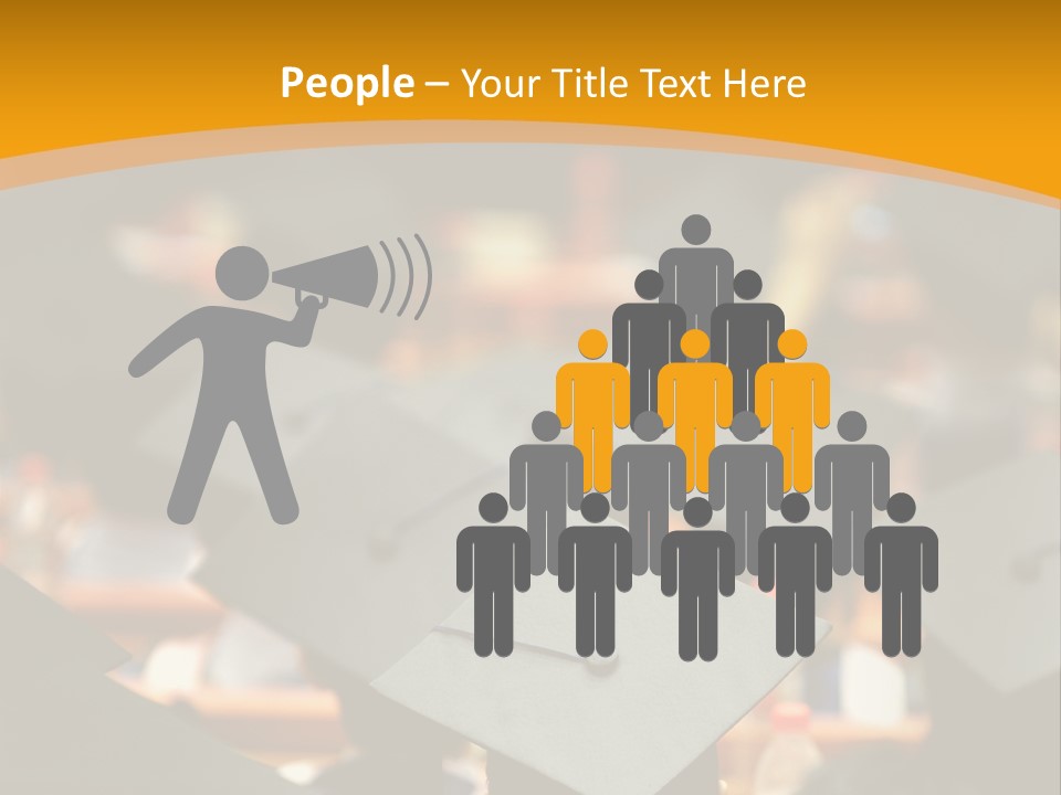 Behind Achievement Graduation PowerPoint Template