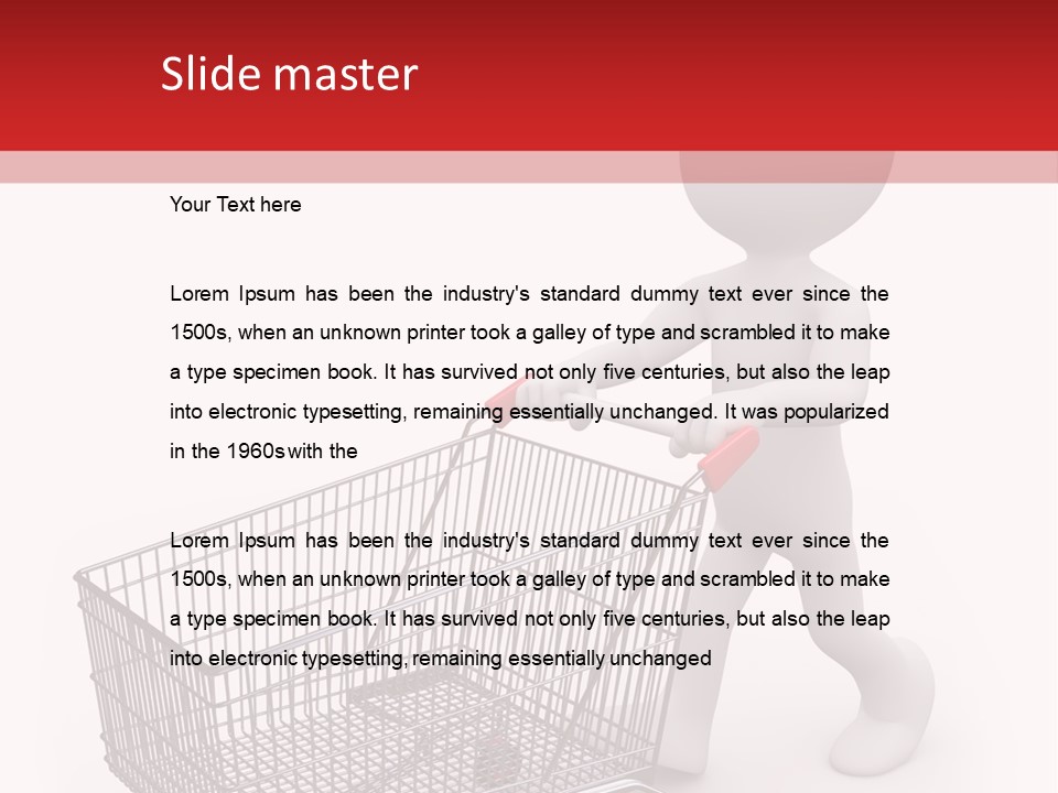 Cart Design Basket PowerPoint Template