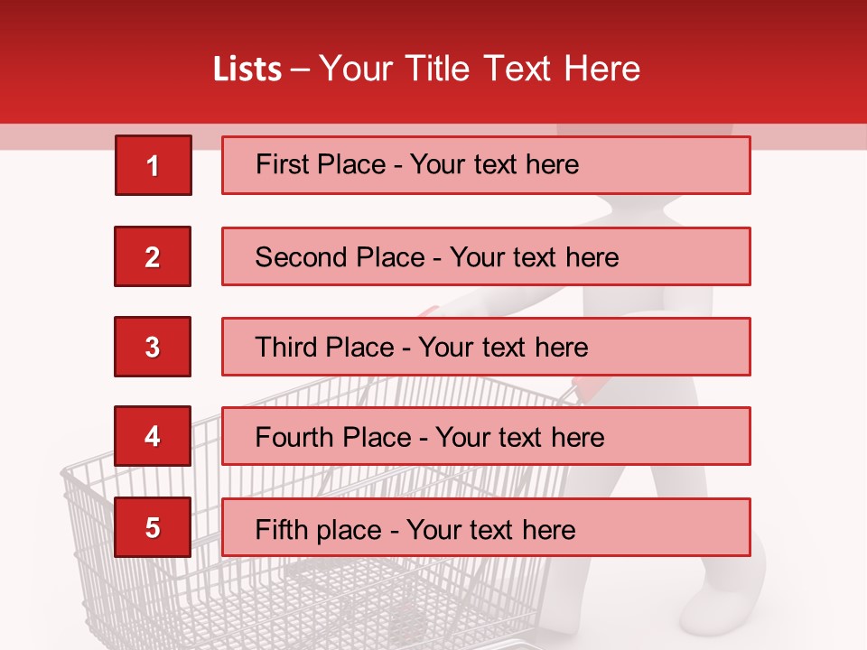Cart Design Basket PowerPoint Template