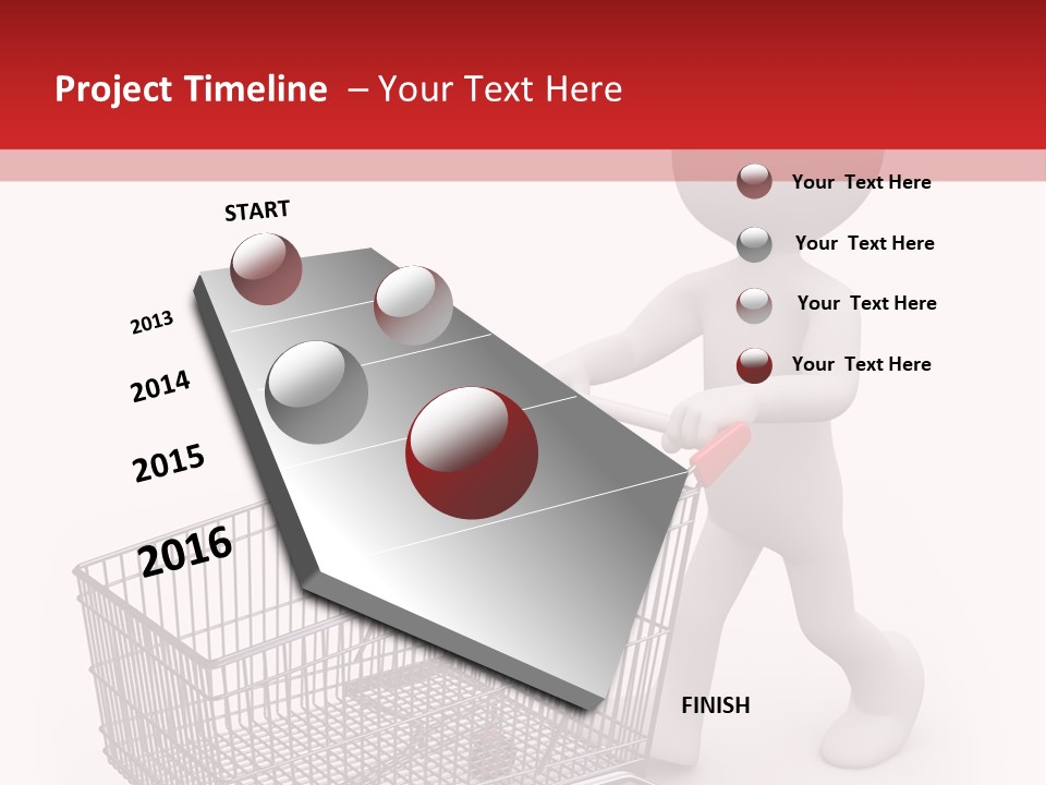 Cart Design Basket PowerPoint Template