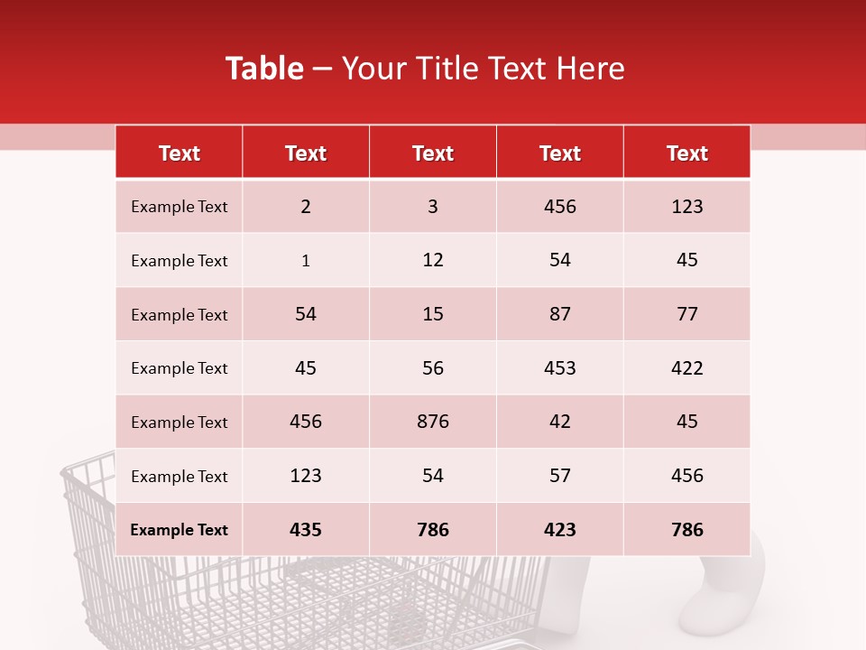 Cart Design Basket PowerPoint Template