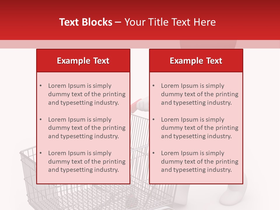 Cart Design Basket PowerPoint Template