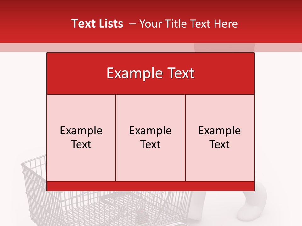Cart Design Basket PowerPoint Template