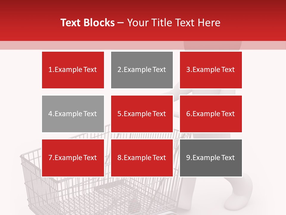 Cart Design Basket PowerPoint Template