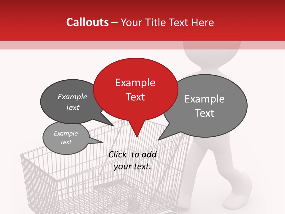 Cart Design Basket PowerPoint Template