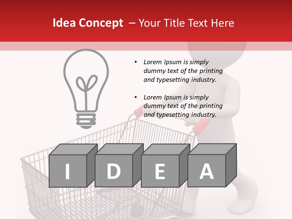 Cart Design Basket PowerPoint Template
