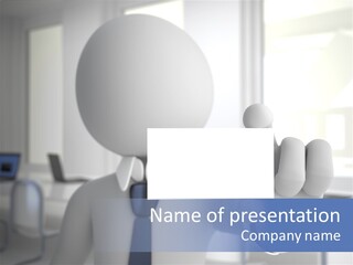 Male White Show PowerPoint Template