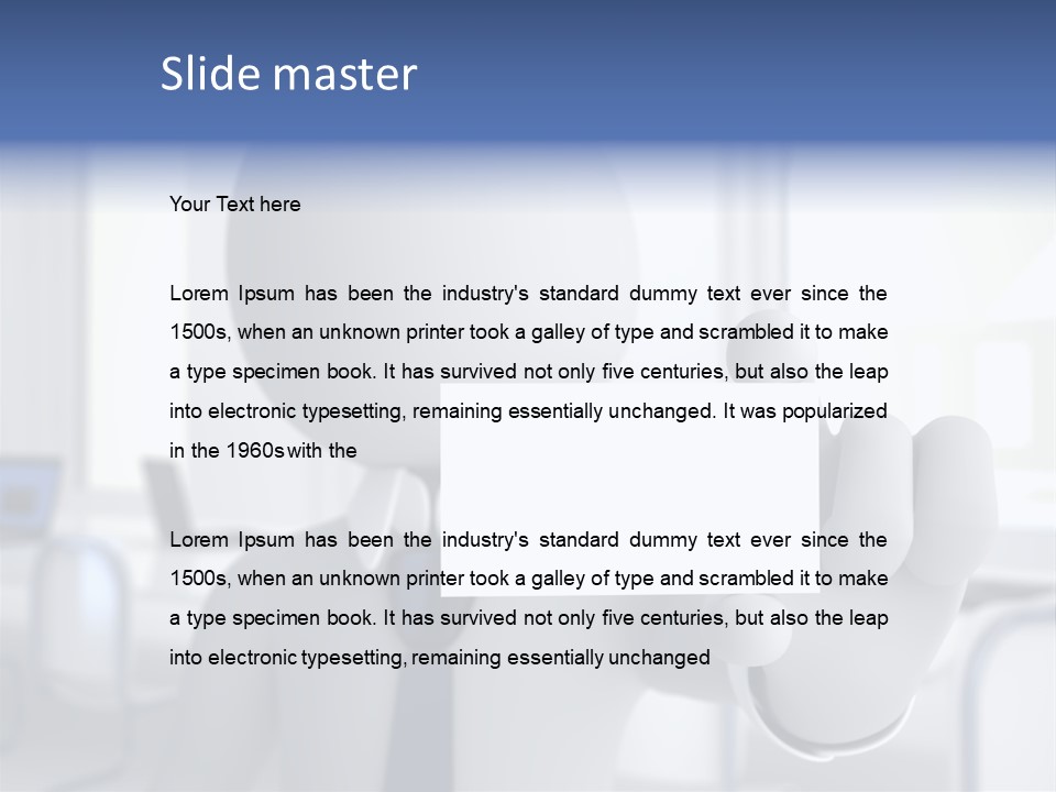 Male White Show PowerPoint Template