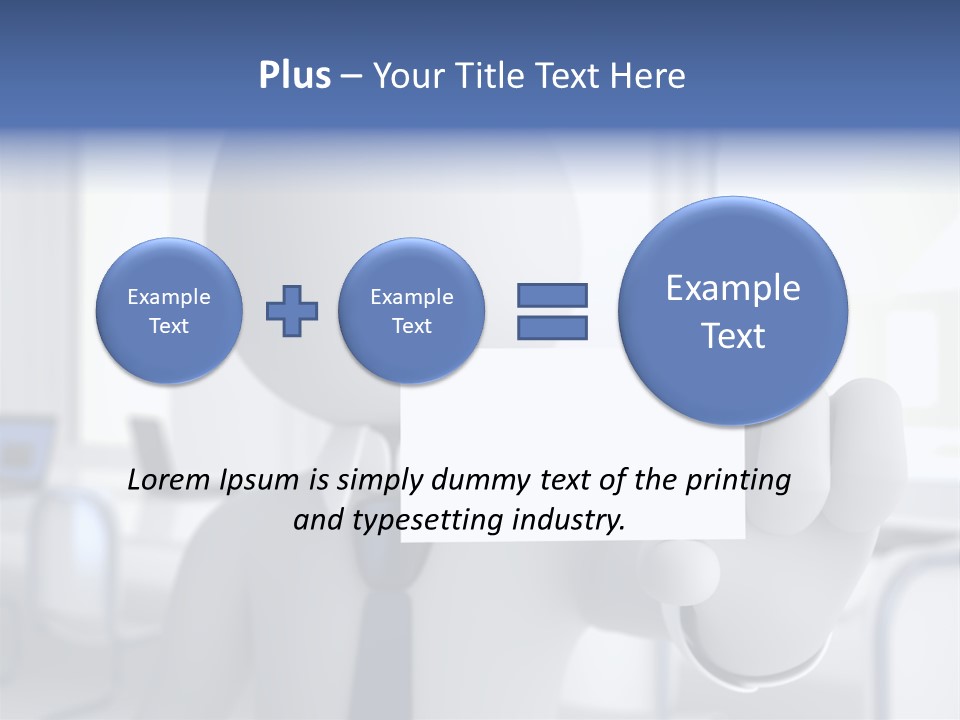 Male White Show PowerPoint Template