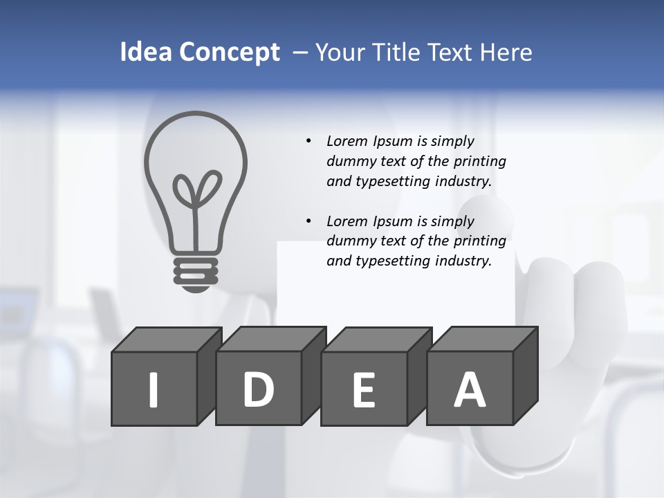 Male White Show PowerPoint Template