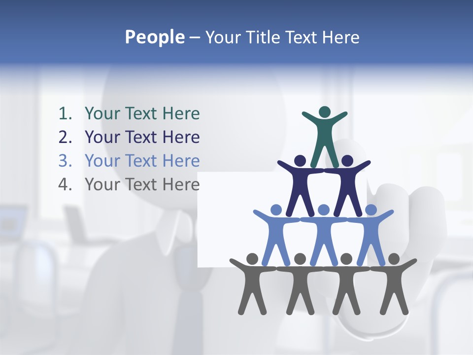 Male White Show PowerPoint Template