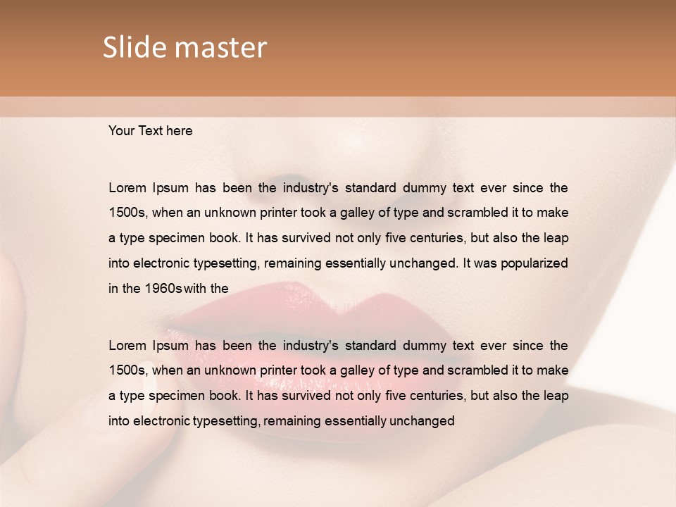 Skin Make Up People PowerPoint Template