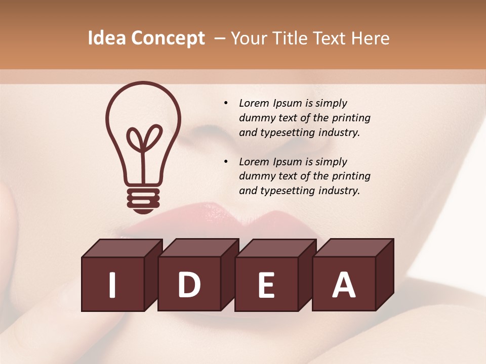 Skin Make Up People PowerPoint Template