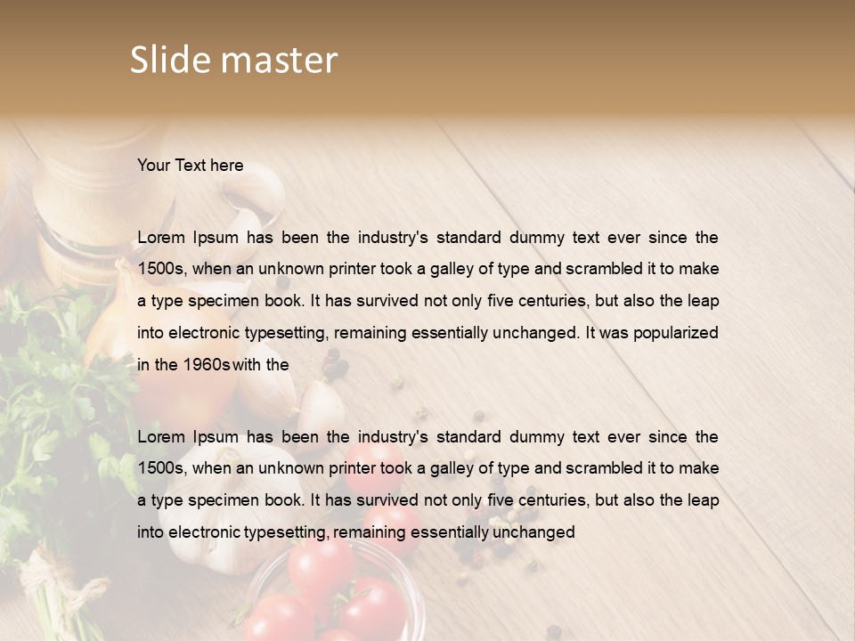 Background Food Oak PowerPoint Template