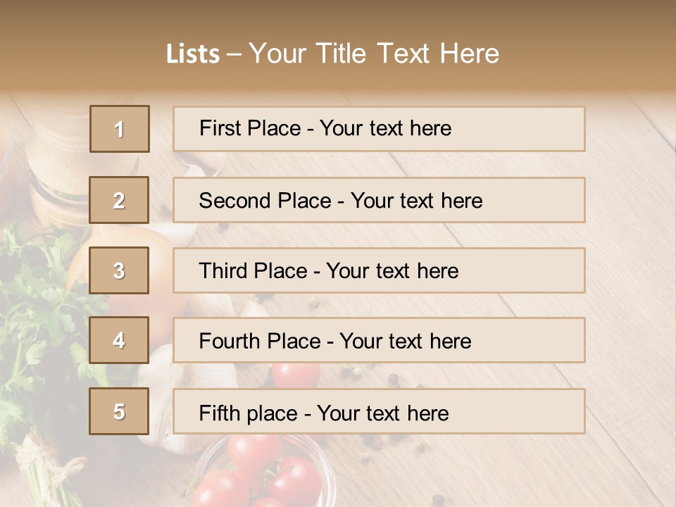 Background Food Oak PowerPoint Template