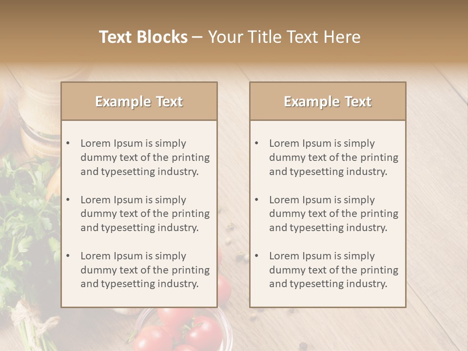 Background Food Oak PowerPoint Template