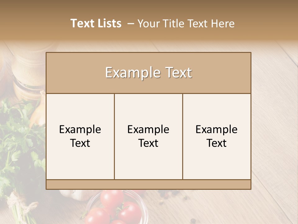 Background Food Oak PowerPoint Template