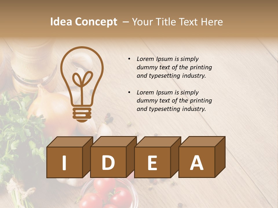 Background Food Oak PowerPoint Template